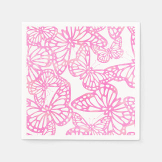 Vlinderdromen (roze) servet