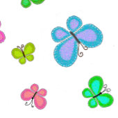 Vlinderdromen Roze Streep Kussen