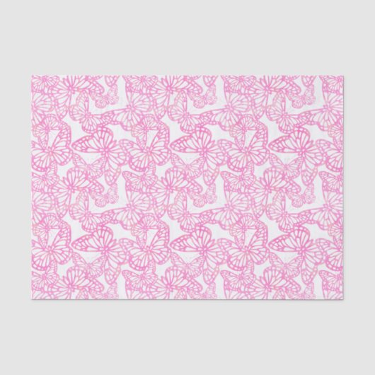 Vlinderdromen (roze) tissuepapier (Voorkant)