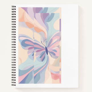 Vlinderdroom Notitieboek – Zachte Pastel Kleurige