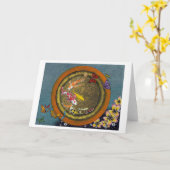 Vlinderdroom VI (I Ching Fish Pot) Kaart (Gele Bloem)