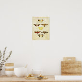 vlinderdruk 125 poster (Keuken)