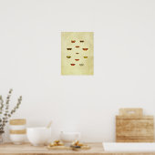  vlinderdruk 348 poster (Keuken)