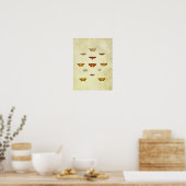 vlinderdruk 357 poster (Keuken)