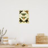 vlinderdruk 385 poster (Keuken)