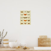 vlinderdruk 400 poster (Keuken)
