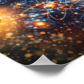 Vlindereffect Chaos Theorie Abstracte Poster (Hoek)