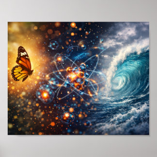 Vlindereffect Chaos Theorie Abstracte Poster