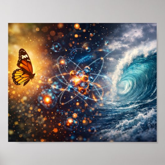 Vlindereffect Chaos Theorie Abstracte Poster (Voorkant)