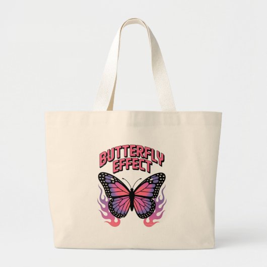 Vlindereffect Grote Tote Bag (Voorkant)