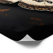  vlinderelegantie, tijdloze Natuur Poster (Hoek)