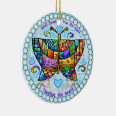 Vlinderen Hartjes Ornament (Rechts)