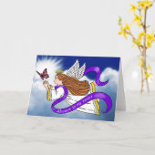 vlinderengel kaart (Gele Bloem)