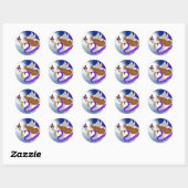 vlinderengel ronde sticker (Vel)