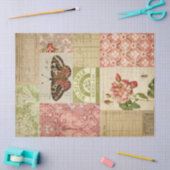  vlinderephemera en botanische ontvlechting tissuepapier (Craft)