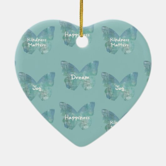 Vlinderexpressies Keramisch Ornament (Achterkant)