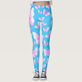 Vlinderfamilie van Roze Tinten Leggings