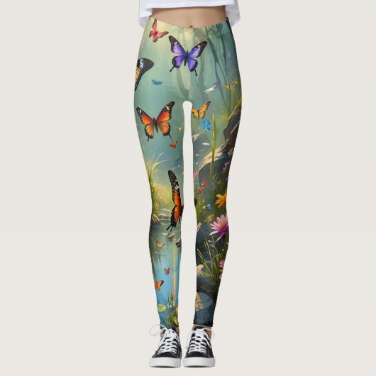 vlinderfauna leggings (Voorkant)