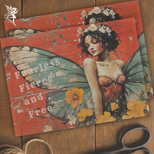 vlinderfee Inspirerend decoupage Tissuepapier