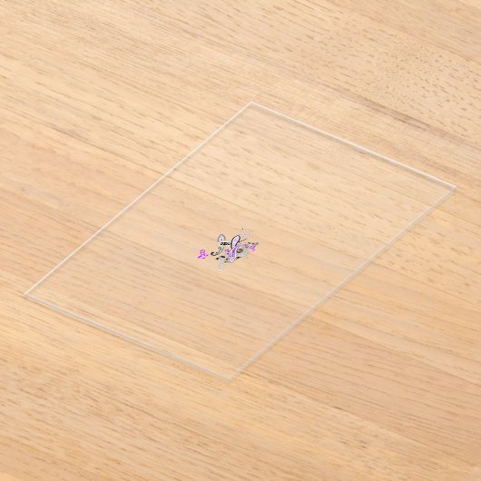 Vlinderfee Tattoo Vector – bloemkunst Acryl Uitnodigingen (Laagn)