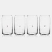 Vlinderfee Tattoo Vector – bloemkunst Blikvorm Glas (Achterkant)