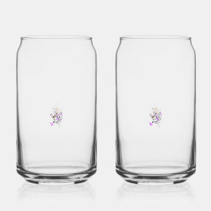 Vlinderfee Tattoo Vector –  bloemkunst Blikvorm Glas