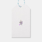 Vlinderfee Tattoo Vector – bloemkunst Cadeaulabel (Voorkant)