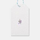 Vlinderfee Tattoo Vector –  bloemkunst Cadeaulabel (Achterkant)