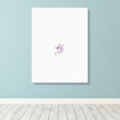 Vlinderfee Tattoo Vector –  bloemkunst Canvas Afdruk (Insitu (Houten vloer))