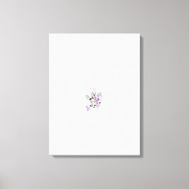 Vlinderfee Tattoo Vector –  bloemkunst Canvas Afdruk