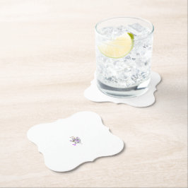 Vlinderfee Tattoo Vector –  bloemkunst Kartonnen Onderzetters