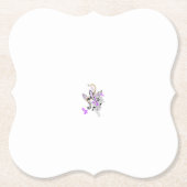 Vlinderfee Tattoo Vector –  bloemkunst Kartonnen Onderzetters (Voorkant)