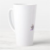 Vlinderfee Tattoo Vector –  bloemkunst Latte Mok (Linkerhoek)