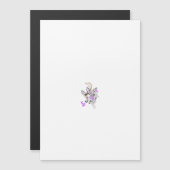 Vlinderfee Tattoo Vector – bloemkunst Magnetische Uitnodiging (Voorkant / Achterkant)