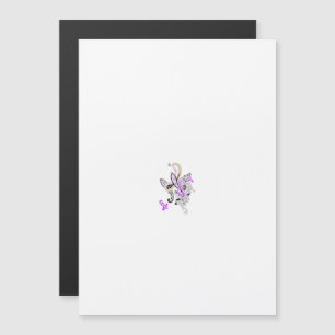 Vlinderfee Tattoo Vector – bloemkunst Magnetische Uitnodiging