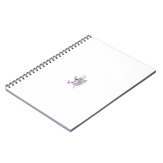 Vlinderfee Tattoo Vector –  bloemkunst Notitieboek (Linkerzijde)