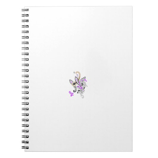 Vlinderfee Tattoo Vector –  bloemkunst Notitieboek (Voorkant)