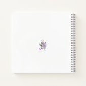 Vlinderfee Tattoo Vector –  bloemkunst Notitieboek (Achterkant)