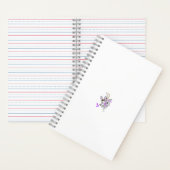 Vlinderfee Tattoo Vector – bloemkunst Notitieboek (Binnen)