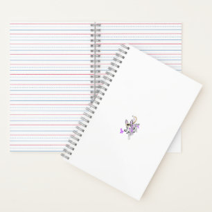 Vlinderfee Tattoo Vector –  bloemkunst Notitieboek