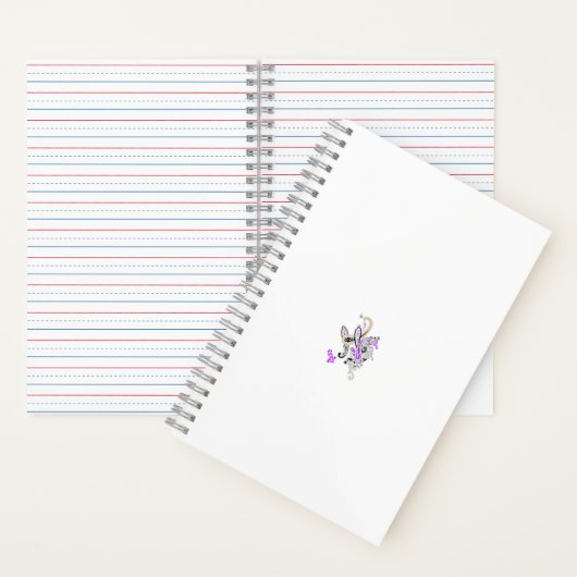 Vlinderfee Tattoo Vector –  bloemkunst Notitieboek (Binnen)