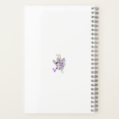 Vlinderfee Tattoo Vector –  bloemkunst Notitieboek (Achterkant)