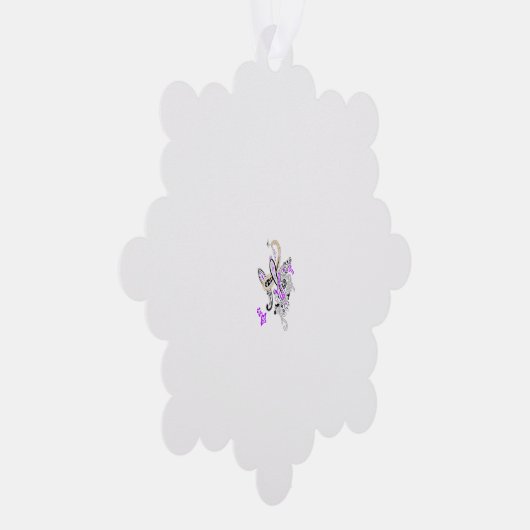 Vlinderfee Tattoo Vector –  bloemkunst Ornament Kaart (Rechts)