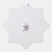 Vlinderfee Tattoo Vector –  bloemkunst Ornament Kaart (Achterkant)