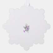 Vlinderfee Tattoo Vector –  bloemkunst Ornament Kaart (Voorkant)