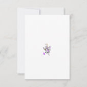 Vlinderfee Tattoo Vector –  bloemkunst RSVP Kaartje (Achterkant)