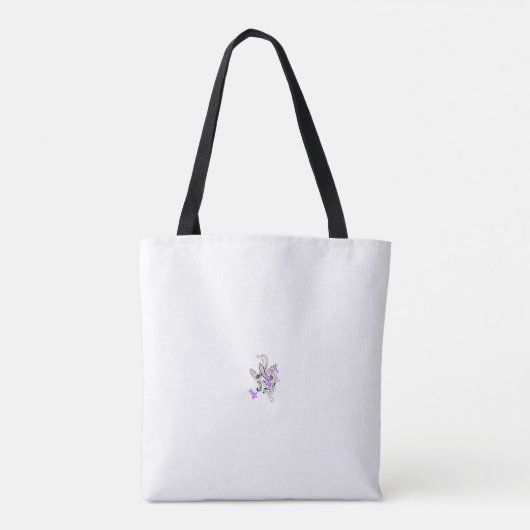 Vlinderfee Tattoo Vector – bloemkunst Tote Bag (Achterkant)