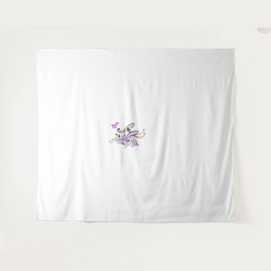 Vlinderfee Tattoo Vector –  bloemkunst Wandkleed (Voorkant (horizontaal))