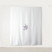 Vlinderfee Tattoo Vector –  bloemkunst Wandkleed (Voorkant)