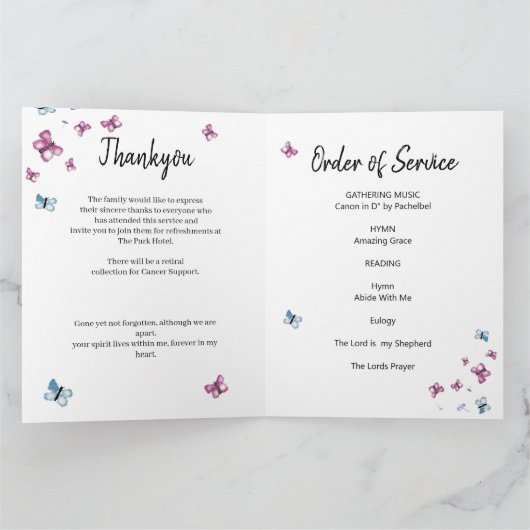 Vlinderfeest van het leven kaart (Binnen)